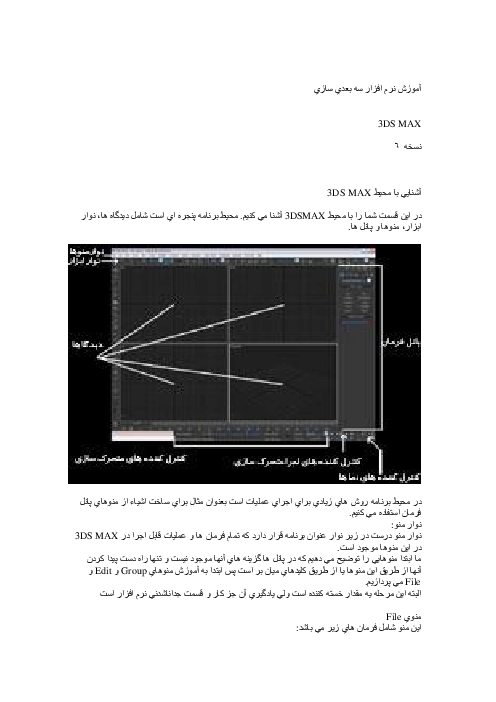 جزوه آموزشی نرم افزارهای سه بعدی سازی (3D-Maxs و  Cinema 4d  و After Effect)