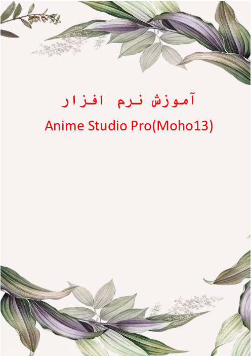 جزوه آموزش نرم افزار Anime Studio Pro (Moho)