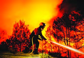 putting out the fire