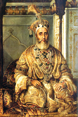بهادرشاه دوم، آخرین فرمانروای گورکانی هند (1837-1857 م) که کمپانی هندشرقی انگلستان او را از قدرت برکنار و به برمه تبعید کرد.