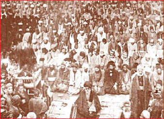 نماز جماعت به امامت آیت&zwnj;الله میرزای شیرازی
