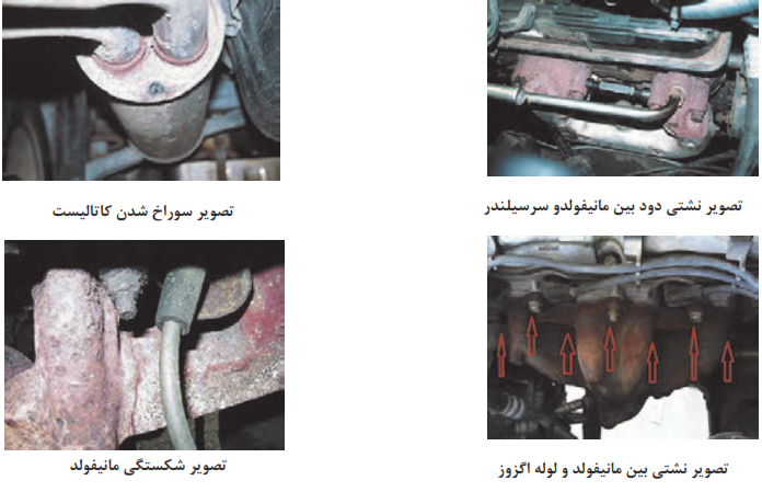 روند عیب&zwnj;یابی سیستم اگزوز