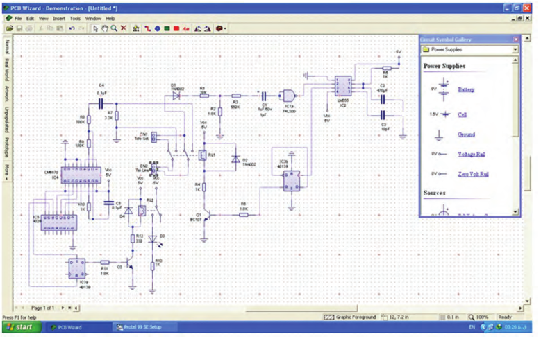 مدار داخلی با نرم&zwnj;افزار PCB Wizard
