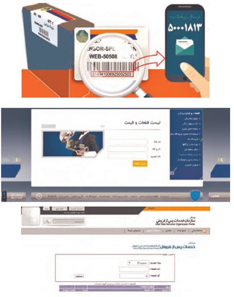 بارکد قطعات یدکی و خرید اینترنتی قطعات یدکی