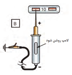 آزمایش با تست لامپ