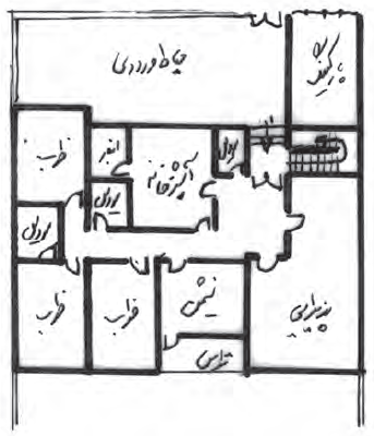 پلان فضاها در طرح شماره 3