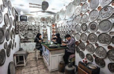 محل تولید و فروش صنایع دستی قلمکار