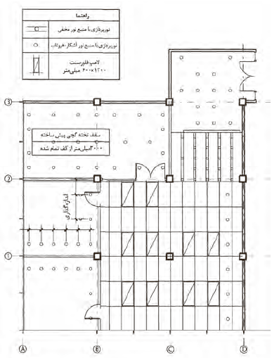 پلان سقف کاذب فضا