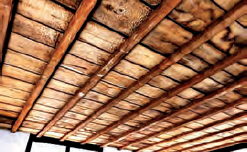 سقف کاذب چوبی