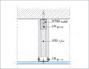 آویز ترکیبی جهت D112b و سازه F47