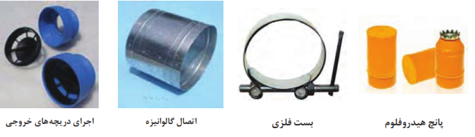اجزای اتصال سیستم آبیاری هیدروفلوم