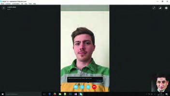 شکل 14- نرم&zwnj;افزار Skype برای ایجاد ارتباط ویدیویی
