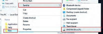 شکل 22- ضبط روی لوح نوری به کمک قابلیت File Explorer