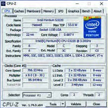 شکل 27- سربرگ CPU نرم&zwnj;افزار CPU-Z