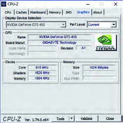 شکل 29- سربرگ Graphics نرم&zwnj;افزار CPU-Z