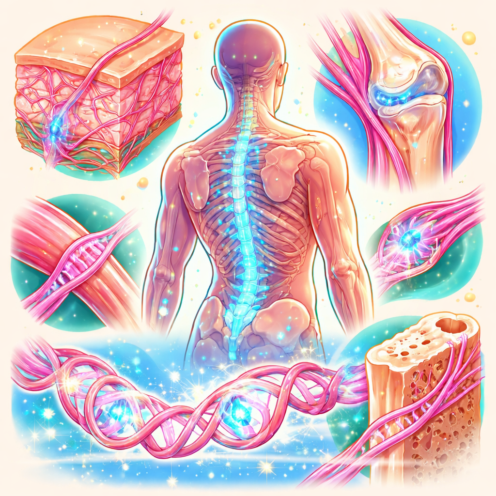 کالژن: پروتئینی که در استحکام و پیوستگی بافت‌های بدن نقش دارد