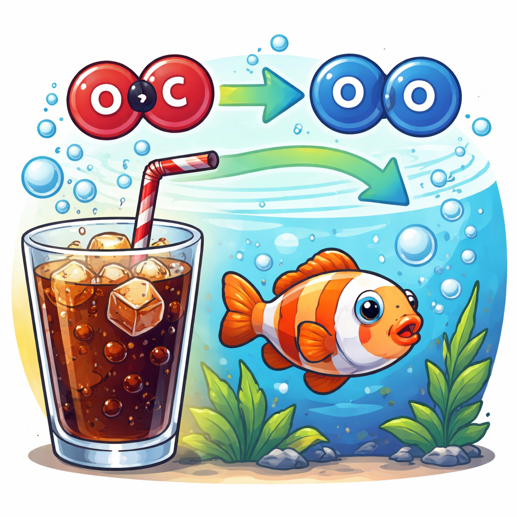 انحلال‌پذیری گاز: مقدار گازی که می‌تواند در دمای معین در یک مایع حل شود