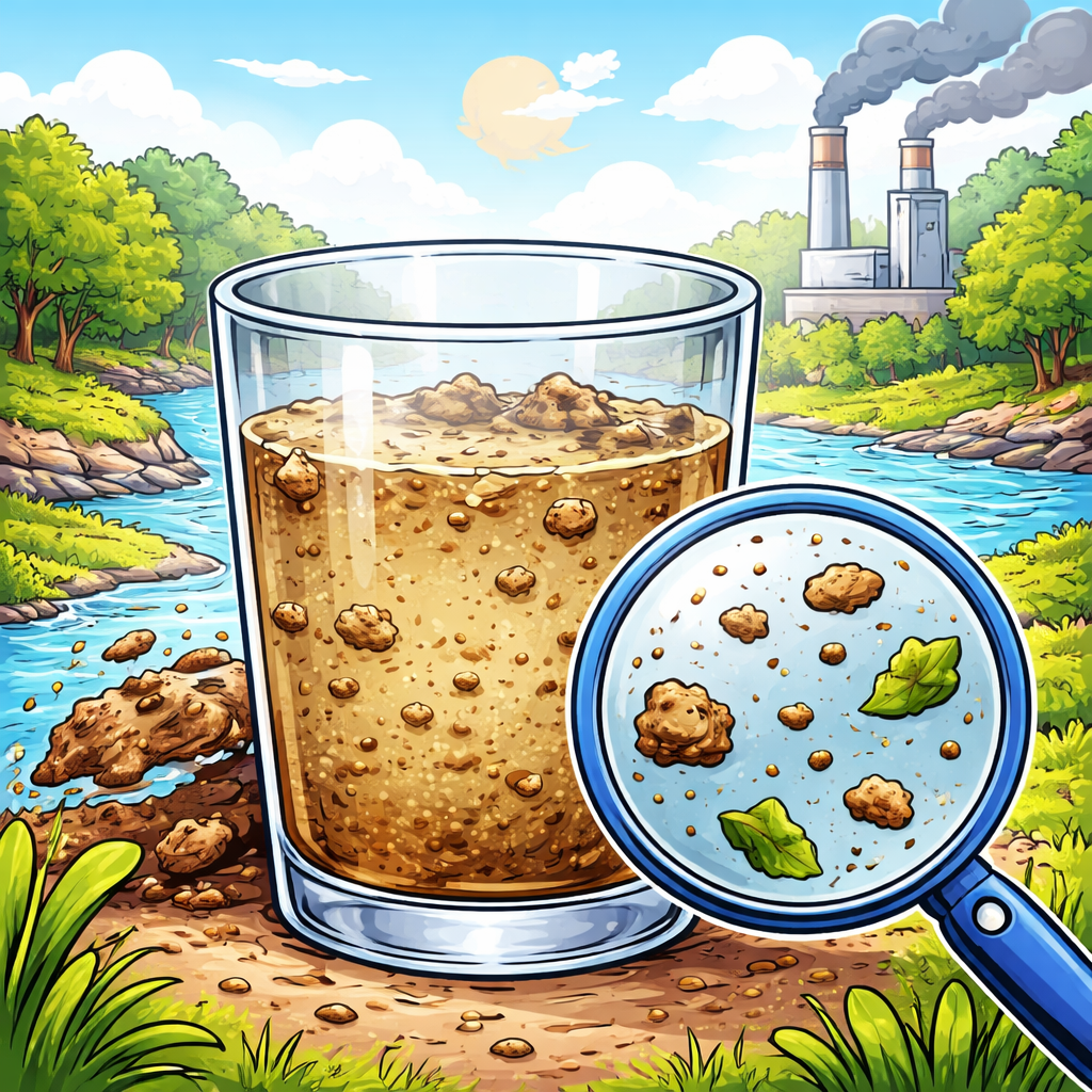 مواد معلق: ذرات ریز جامد که در آب حل نشده و باعث کدری آن می‌شوند