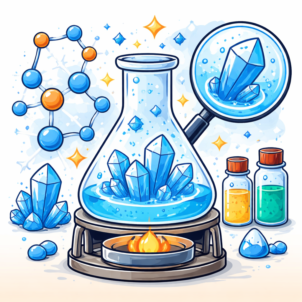 تشکیل بلور: فرایند جدا شدن ماده جامد از محلول به صورت منظم