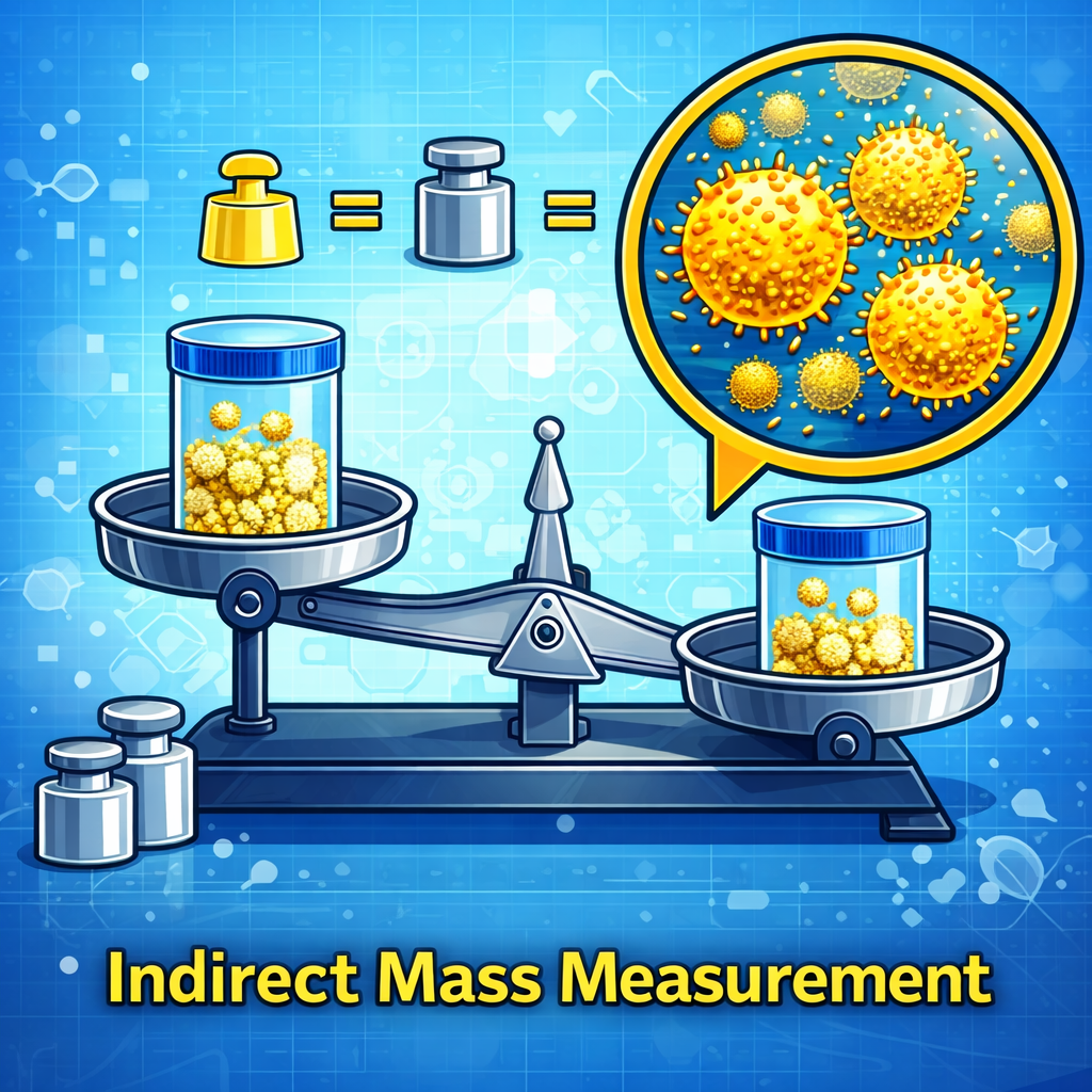 اندازه‌گیری غیرمستقیم جرم: تعیین جرم اجسام بسیار کوچک با استفاده از روش‌های مقایسه‌ای