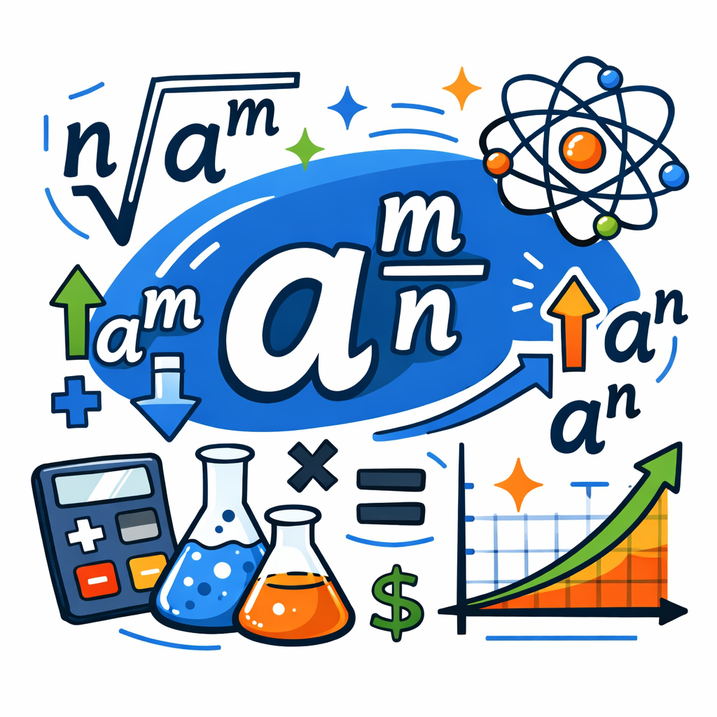 توان کسری: توانی که نما (توان) آن یک عدد کسری/گویا باشد مانند a^(m/n)
