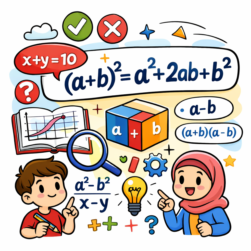 اتحاد جبری: تساوی‌ای که با جایگزینی هر مقدار دلخواه برای متغیرها همواره درست می‌ماند