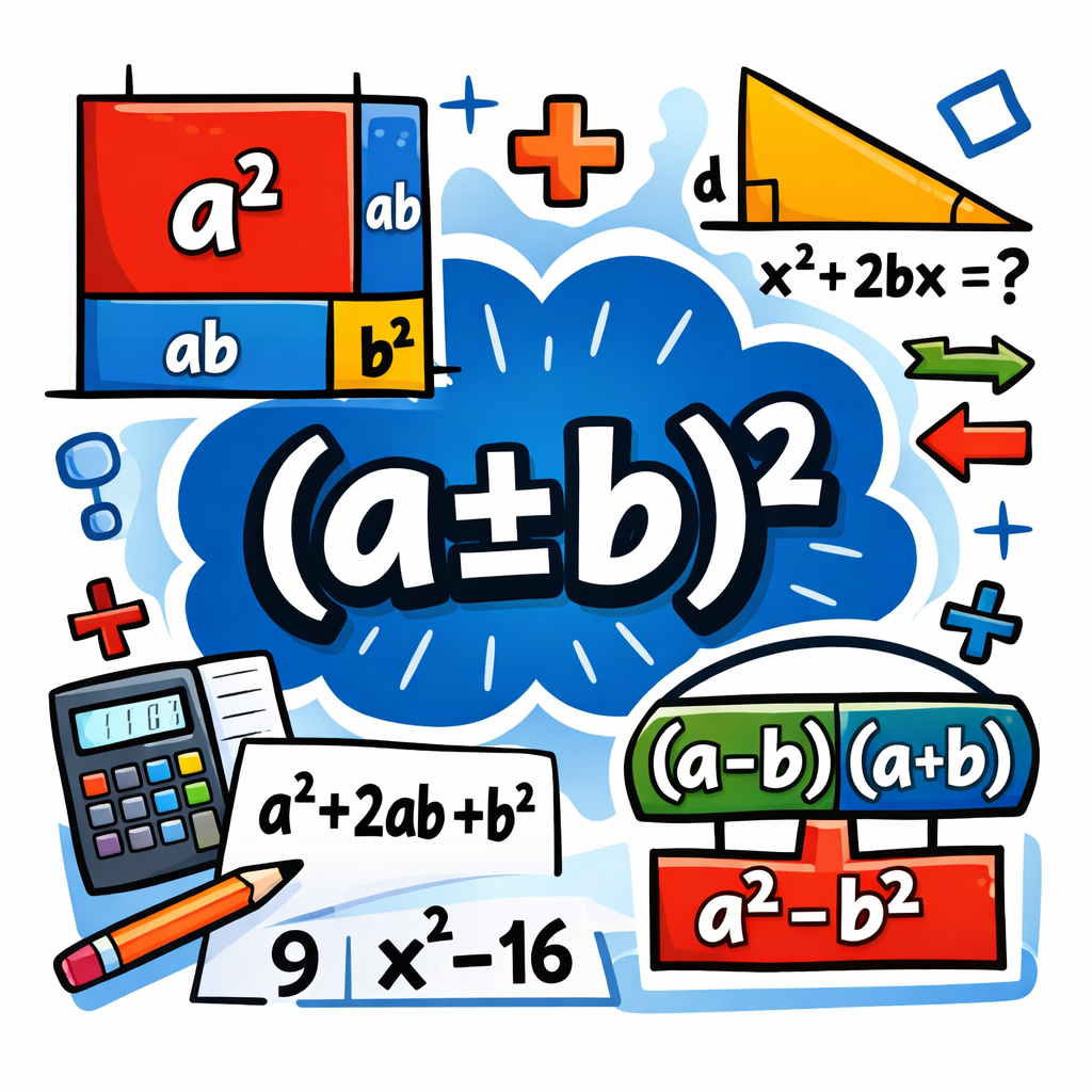 اتحاد مربع دو جمله‌ای: نوشتن (a±b)^2 به صورت a^2±2ab+b^2