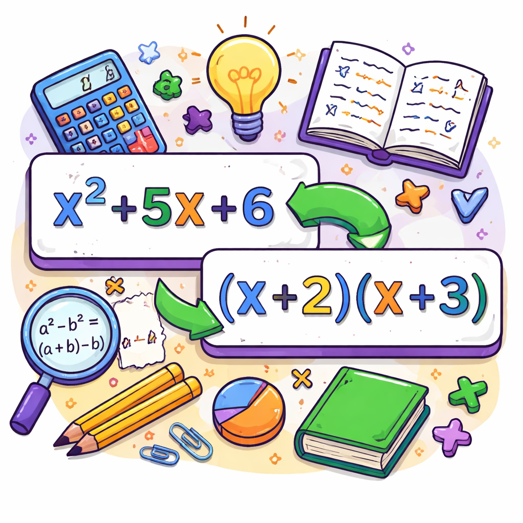 تجزیه: نوشتن یک عبارت جبری به صورت حاصل‌ضرب چند عامل