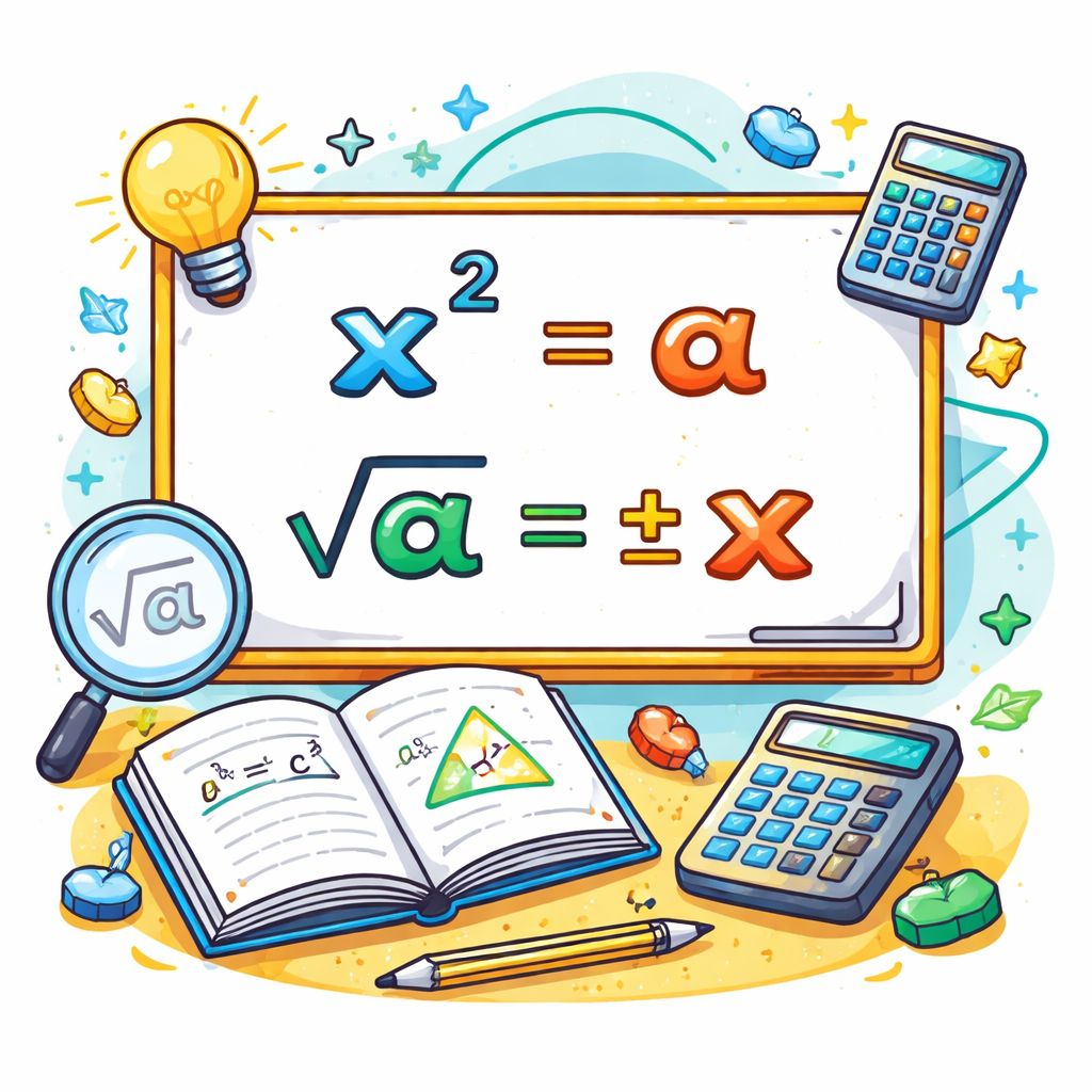 روش ریشه‌گیری: روشی برای حل معادله‌های درجه دوم از نوع x^2=a با گرفتن ریشهٔ دوم از دو طرف
