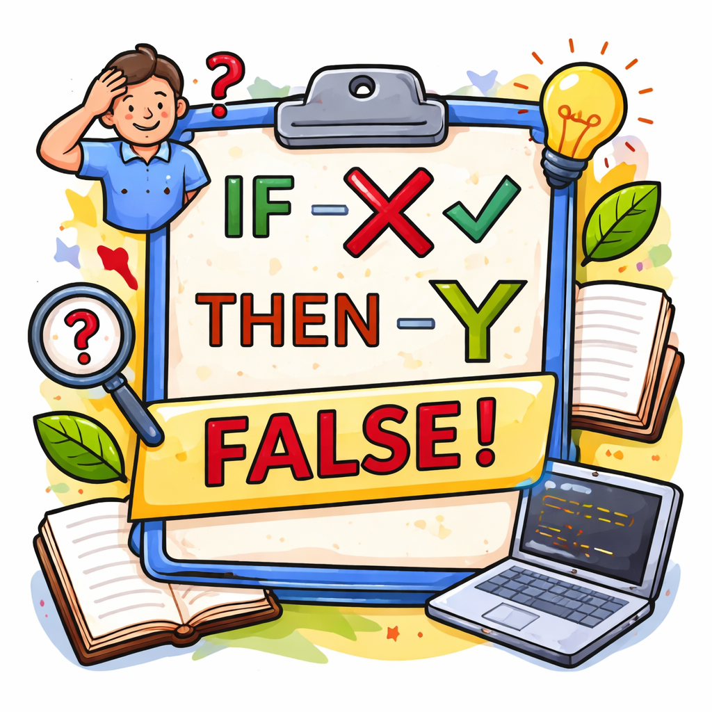 انتفای مقدم: حالتی که مقدمِ گزارهٔ شرطی نادرست است.