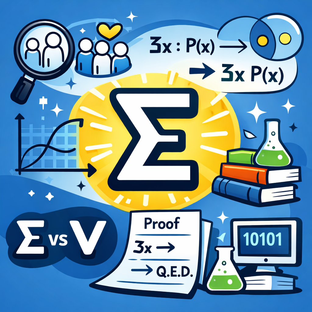 سور وجودی: سوری که وجودِ حداقل یک عضو در دامنه را بیان می‌کند.