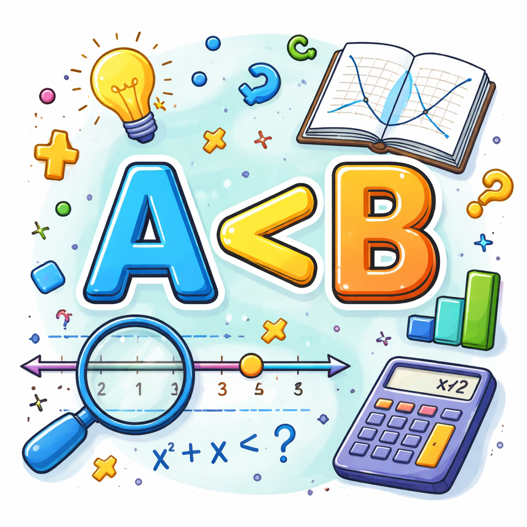 نامعادله کوچک‌تر: رابطه‌ای از نوع A<b></b>