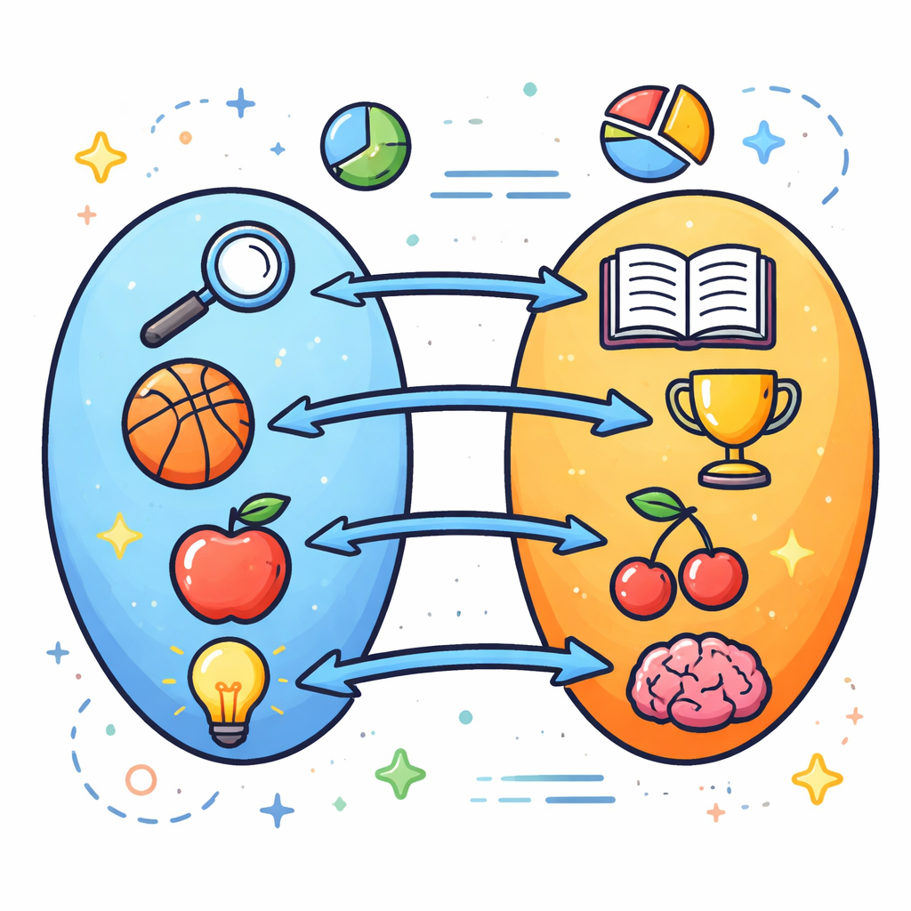 عضو متناظر: عضوی از مجموعه دوم که به یک عضو از مجموعه اول نسبت داده می‌شود