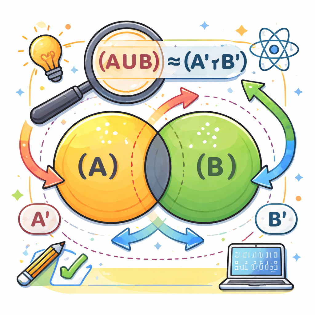 قوانین دمورگان در مجموعه‌ها