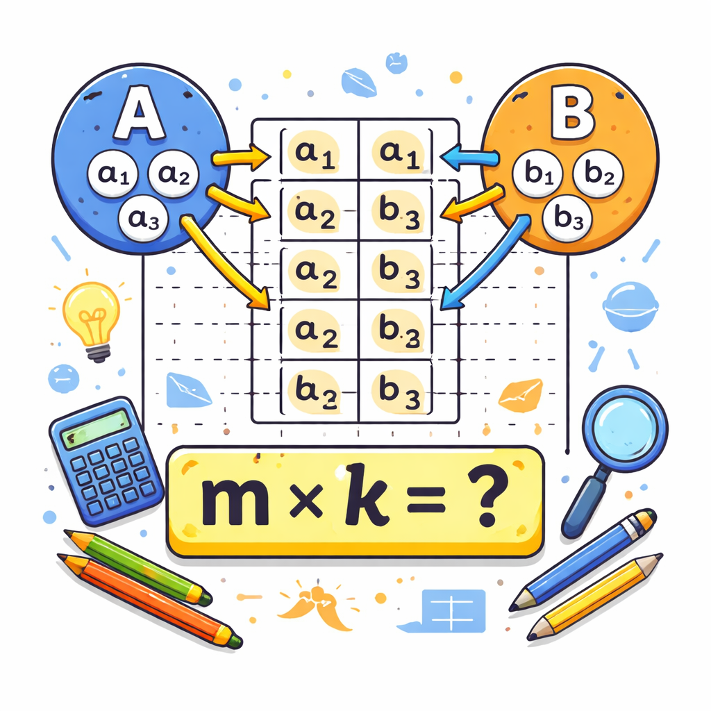 تعداد اعضای ضرب دکارتی