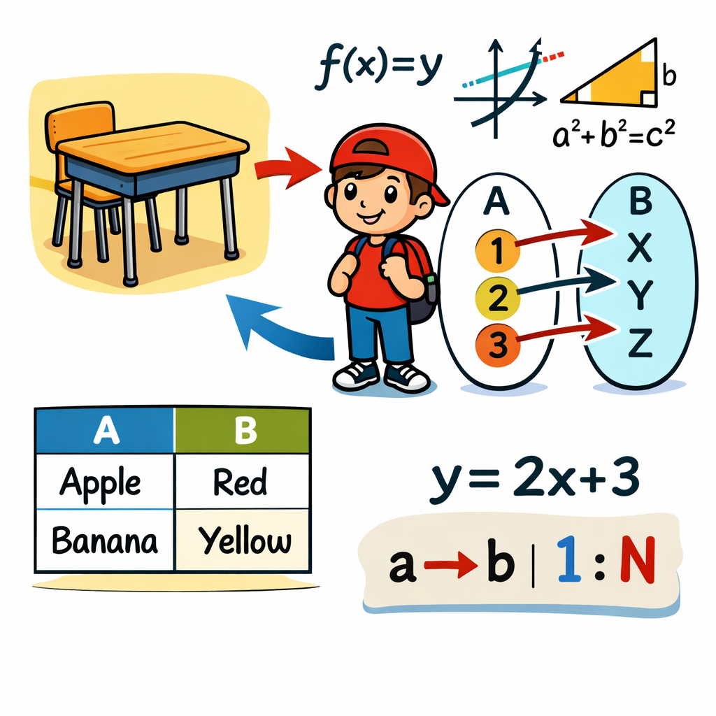 عضو متناظر: عضوی از مجموعه دوم که به یک عضو از مجموعه اول نسبت داده می‌شود