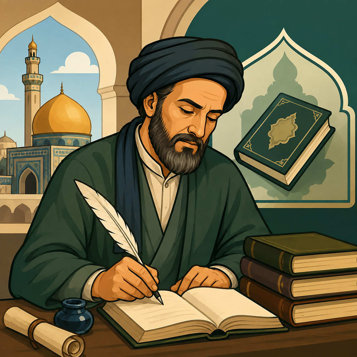  سیّد رضی: دانشمند شیعی و گردآورندهٔ کتاب نهج‌البلاغه.