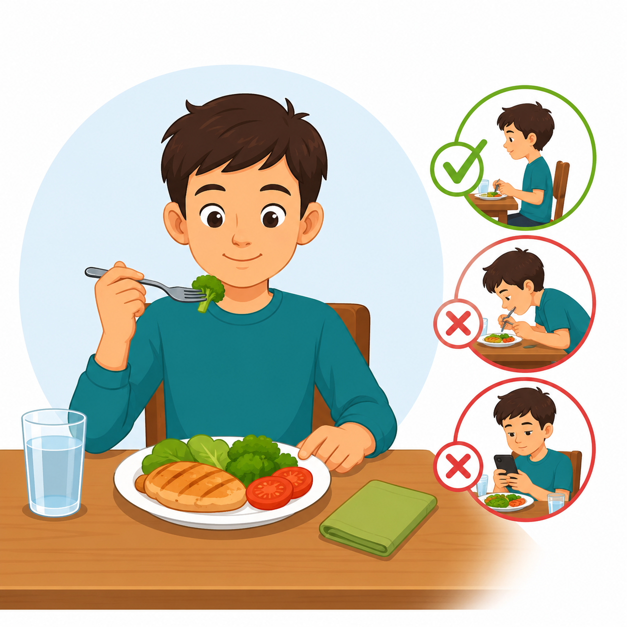 آداب غذا خوردن چیست؟