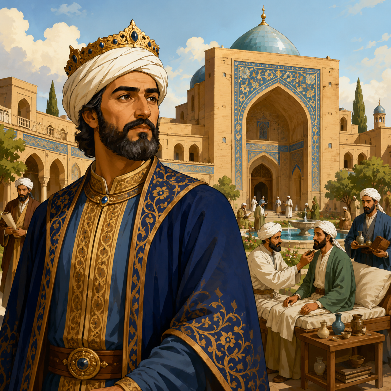 عضدالدوله دیلمی: حاکم ایرانی که بیمارستان معروفی در بغداد ساخت.