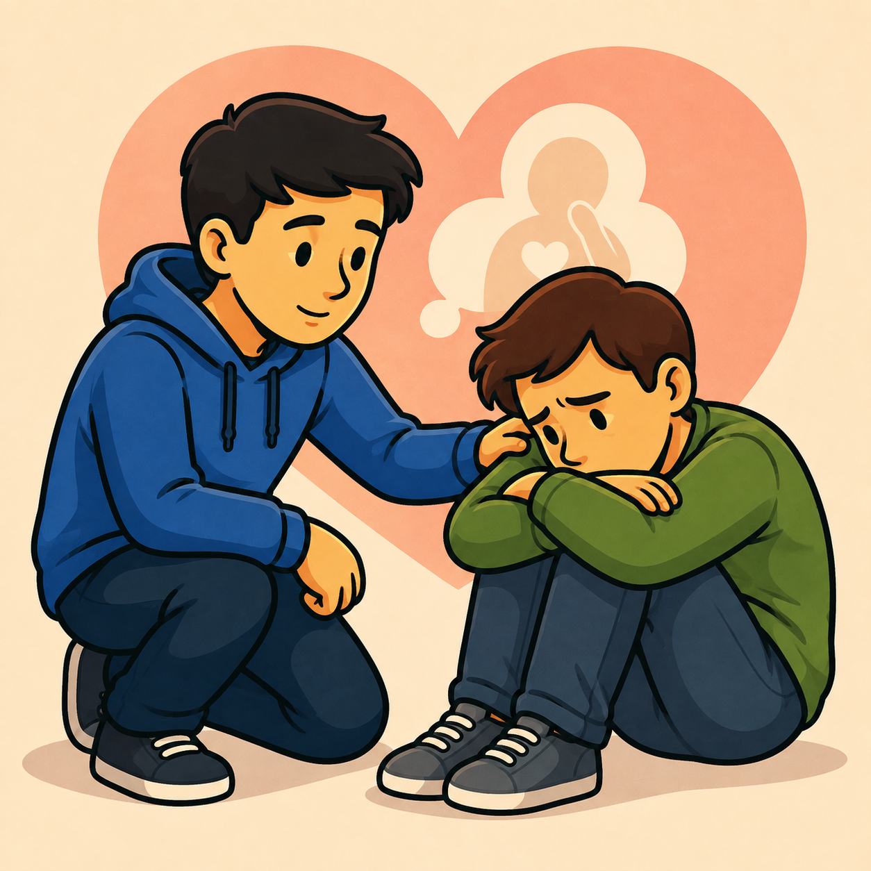 همدلی: درک رنج، نیاز و احساس دیگران و واکنش مسئولانه در برابر آن.