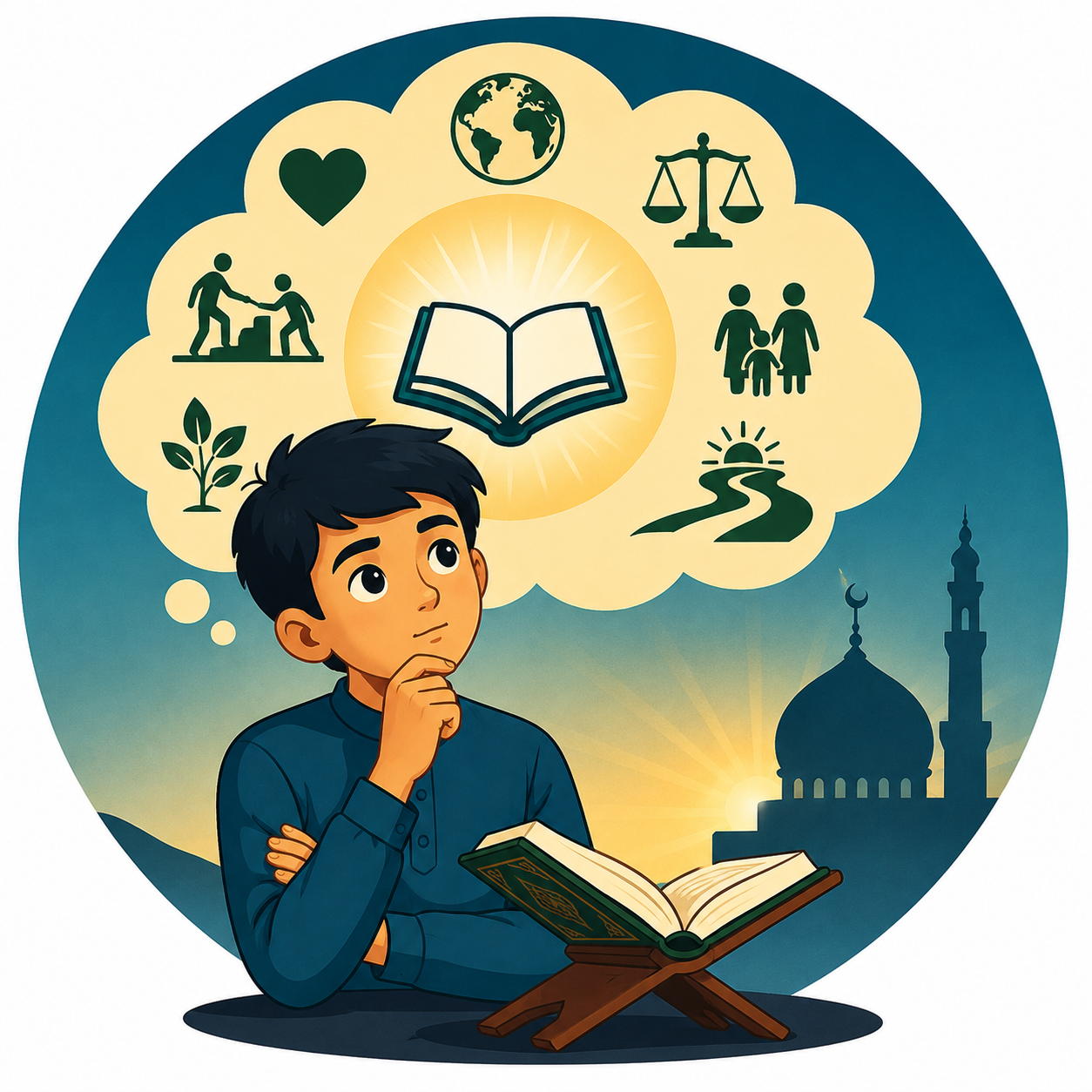 فکر قرآنی: اندیشه‌ای برگرفته از مفاهیم، آموزه‌ها و آیات قرآن.