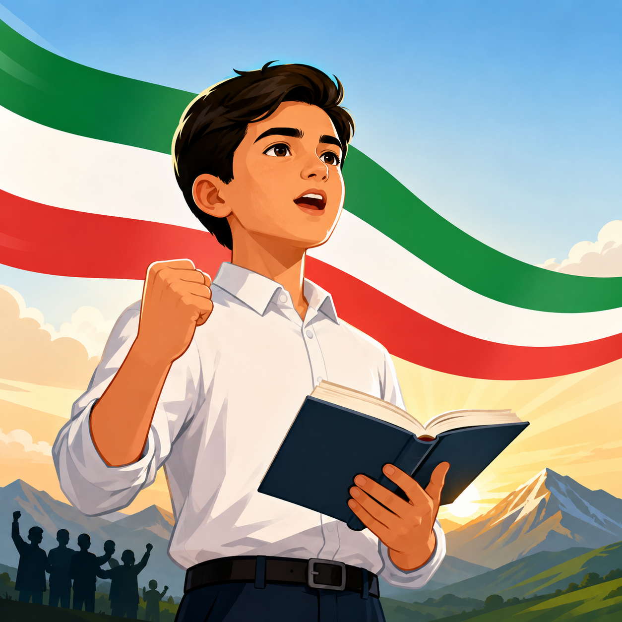 لحن میهنی: شیوهٔ خواندن استوار، پرشور و افتخارآمیز برای انتقال دلاوری، پایداری و غرور ملی.
