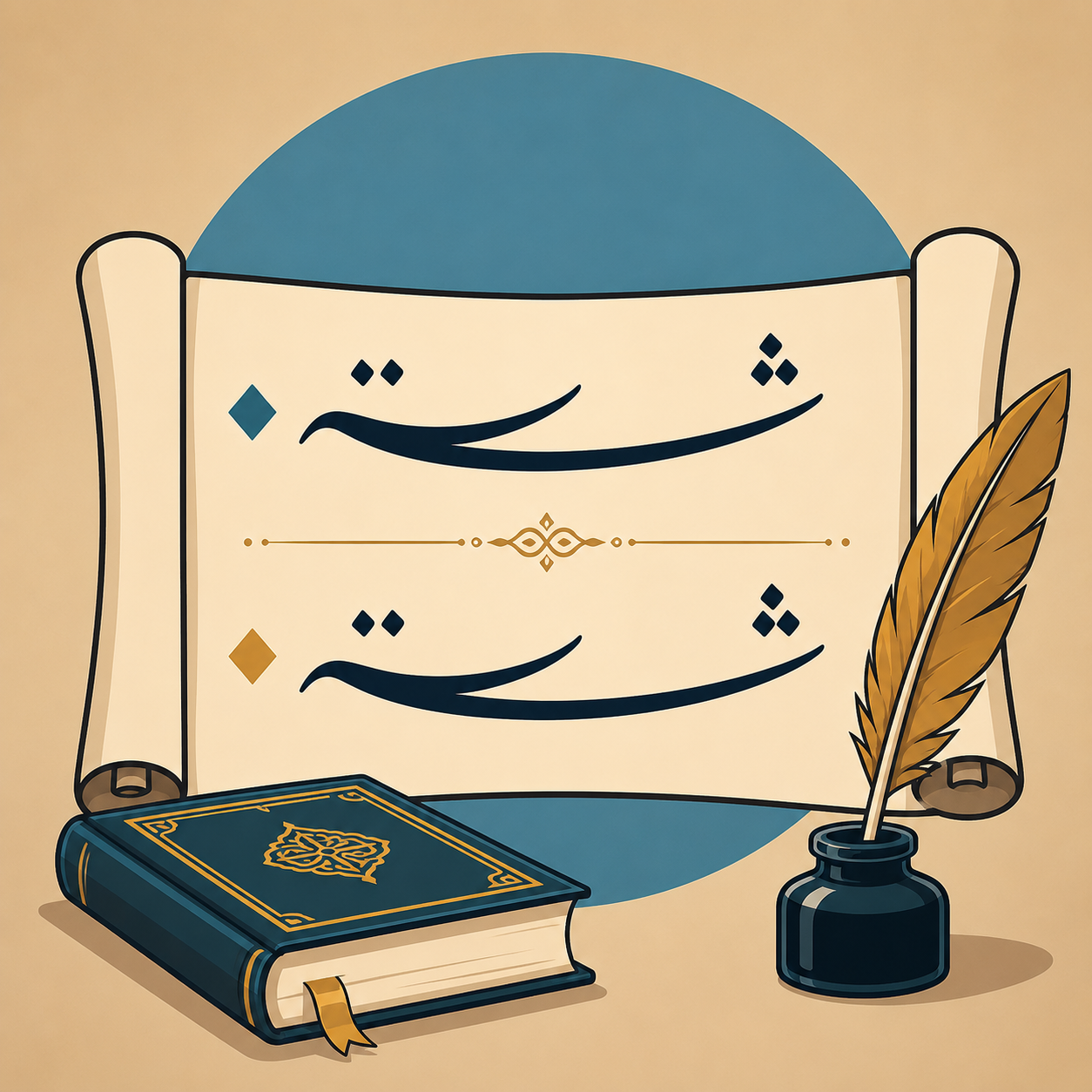بیت چیست؟ واحد شعر فارسی که از دو مصراع تشکیل می‌شود.