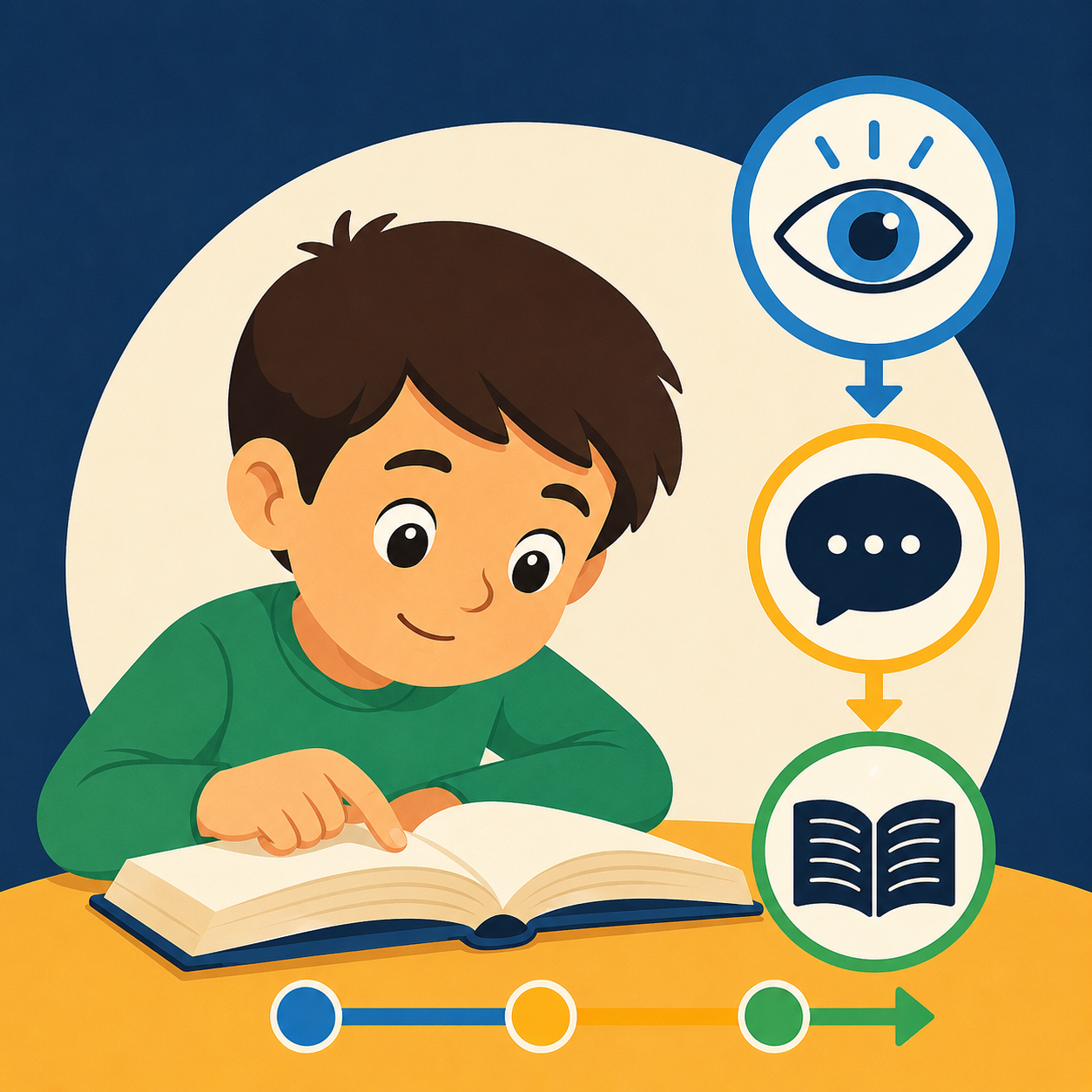 خواندن چیست؟ دیدن و گفتن واژه‌ها به ترتیب درست