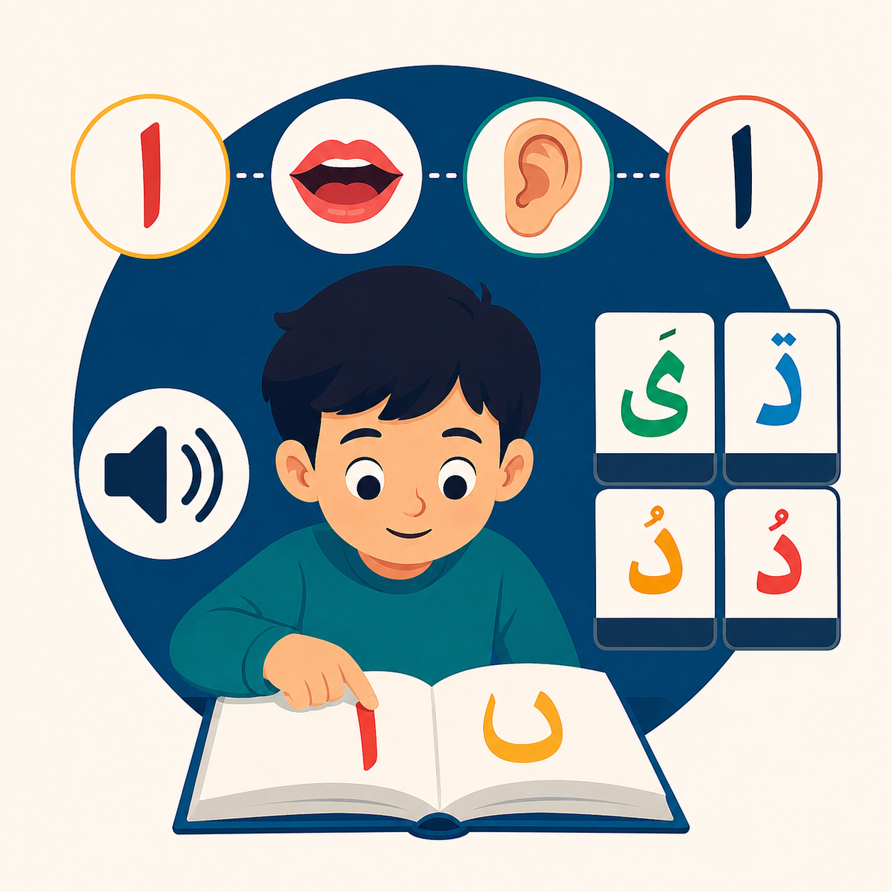 پیوند صدا–نشانه (فونیکس) در فارسی چگونه آموزش داده می‌شود؟ از «آ/ا» تا دیگر حروف و حرکات