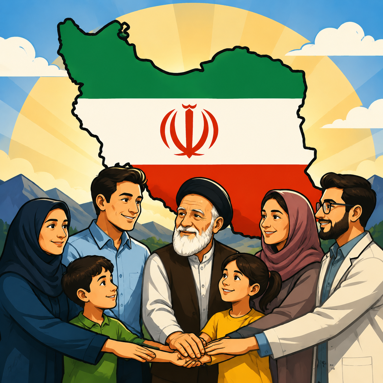 ملّت ایران: خانواده‌ی بزرگ مردم ایران که در کشور ایران زندگی می‌کنند.