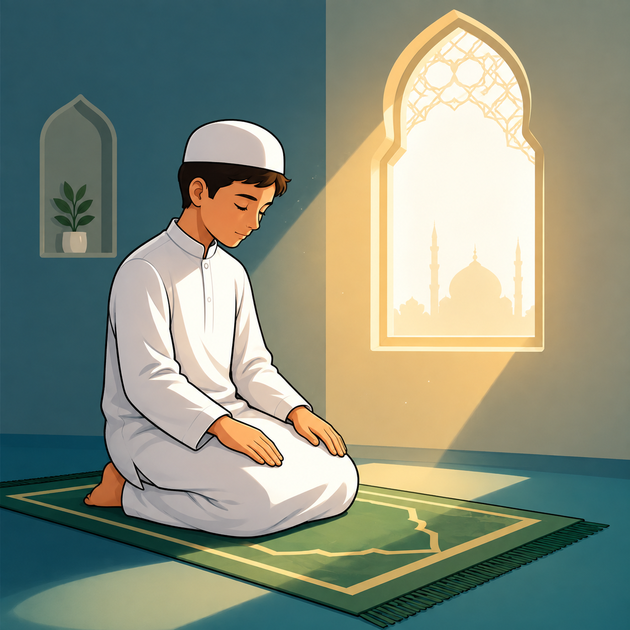 نماز ساده: عبادتی بی‌تکلف و خالصانه که بر حضور قلب استوار است.
