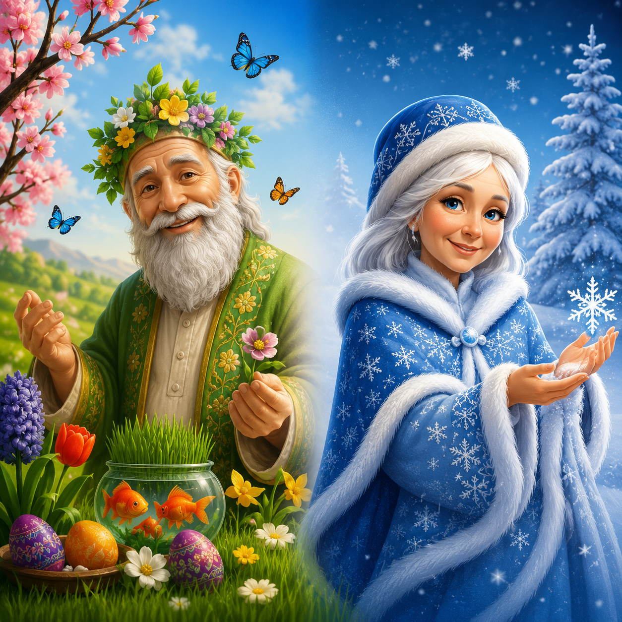 عمو نوروز و ننه سرما کیست؟
