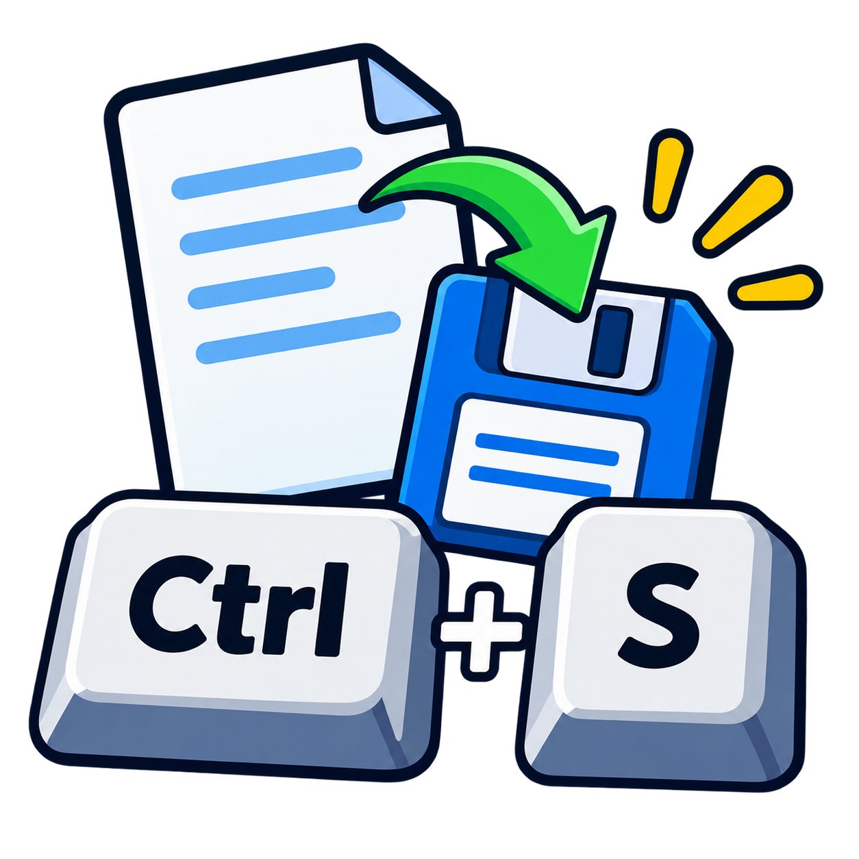 کلیدهای Ctrl+S چیست؟