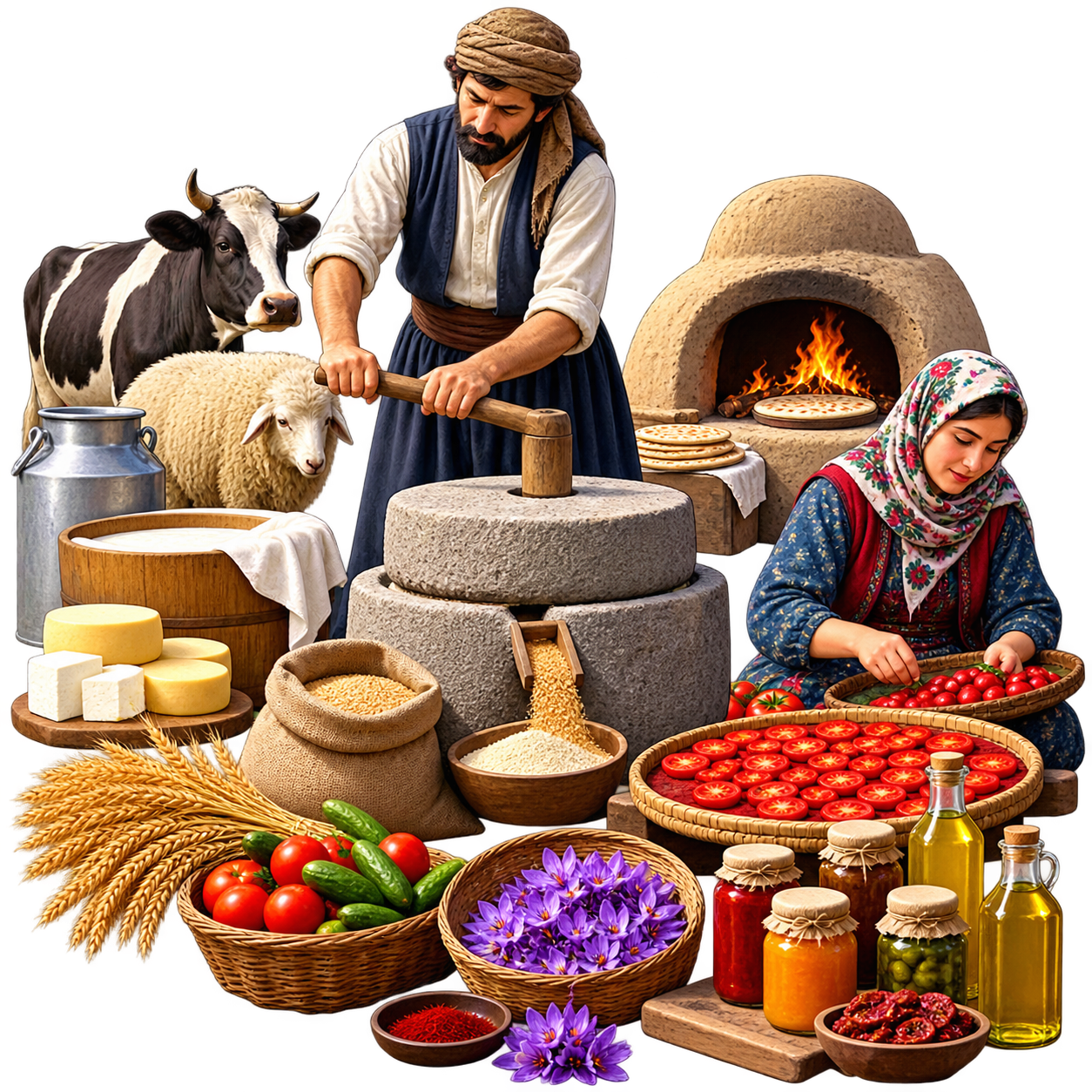 صنایع تبدیلی روستایی: فعالیت‌هایی که محصولات کشاورزی و دامی را در روستا فرآوری و به کالاهای باارزش‌تر تبدیل می‌کنند.